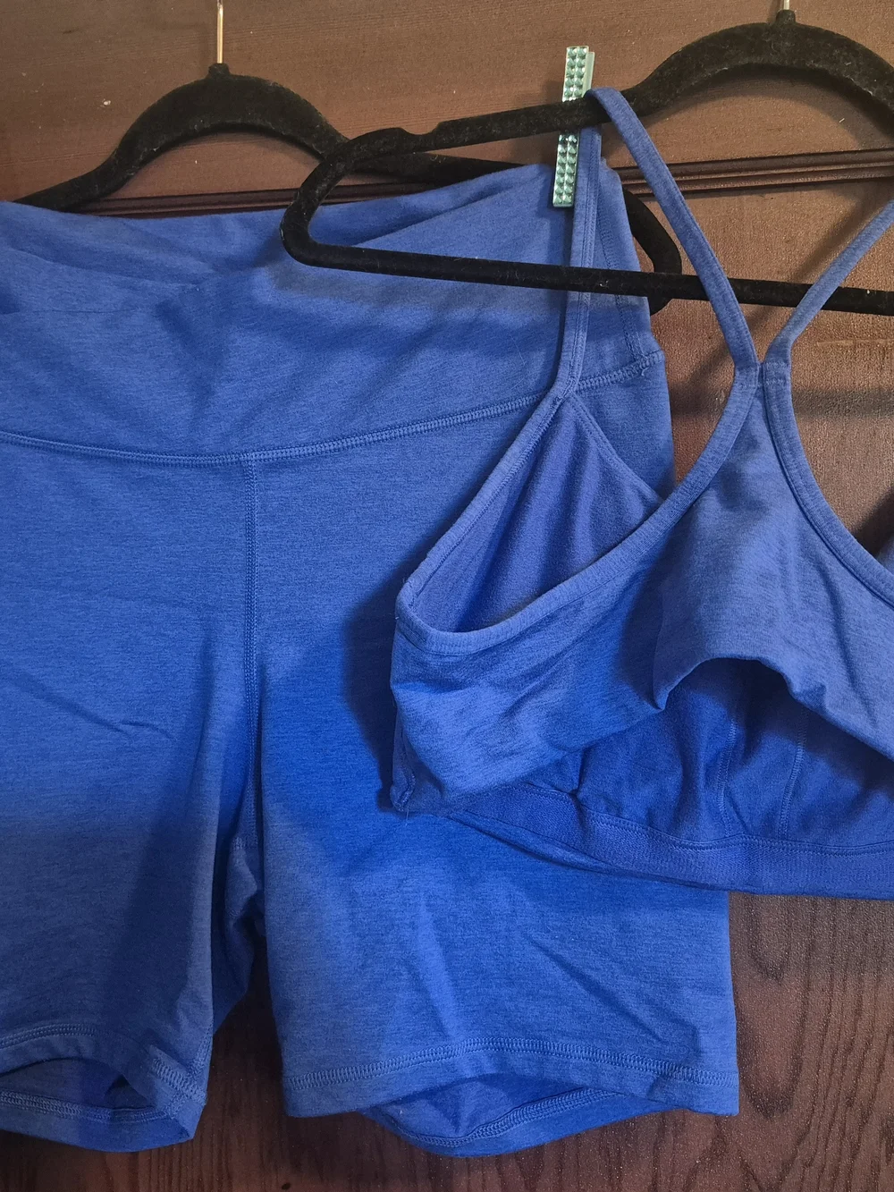 Old Navy CloudComfy High Rise Bike Short And Matching Sports Bra Set.